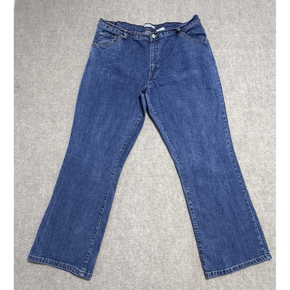 Levi's 550 Women's Size 18S Mid Rise Relaxed Bootcut Jeans Blue Medium Wash Y2K